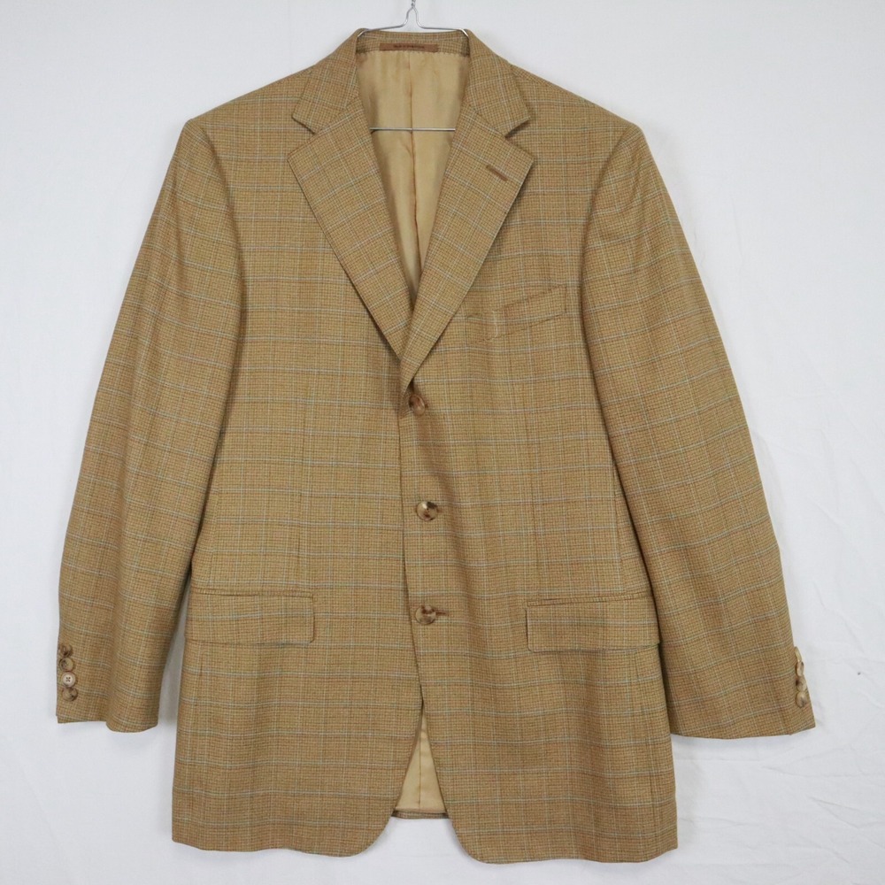 Ermenegildo Zegna Blazer Mens 50R 15 Milmil 15 3-Button Sport Coat‎ Suit Jacket